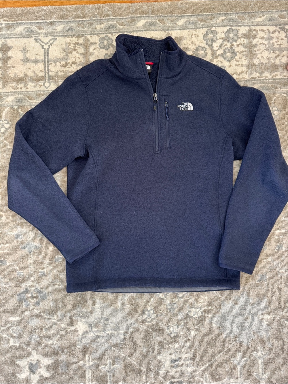 The North Face Men’s Navy Half-Zip Fleece Pullover